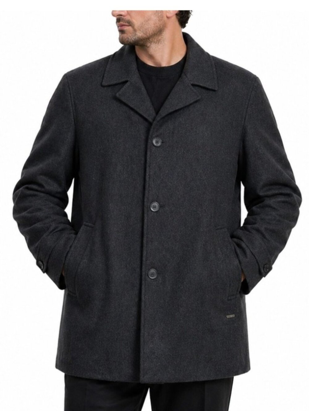 Calvin Klein Coat Mens XXL 2XL Gray Car Insulated Hipster Academia Career Luxury